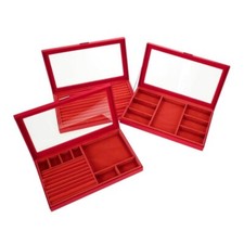 Conjunto de 3 caixas grandes de joias antimanchas Prestige - Escolha suas cores - Novo - comprar usado  Enviando para Brazil