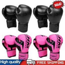 Luvas de boxe saco de pancadas luvas gancho e laço fecho respirável para homens mulheres comprar usado  Enviando para Brazil