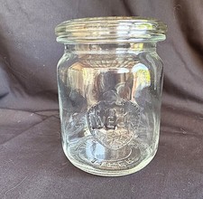 Jarro de armazenamento vintage Gerrix Rillenglas Weck vidro transparente 1 litro comprar usado  Enviando para Brazil