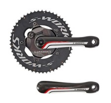 Pedivela Specialized S-Works 2x 10/11s carbono bicicleta de estrada 170mm 53/39T Quarq Power comprar usado  Enviando para Brazil