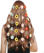 Sonnenblumen haarschmuck bunte gebraucht kaufen  Plauen