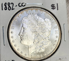 Usado, 1882-CC Morgan dólar de prata $1 ~ BU GEM ~ 90% prata ~ Carson City comprar usado  Enviando para Brazil