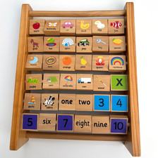 Wooden alphabet abacus for sale  COLCHESTER