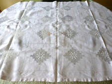 Vintage leinendecke tischdecke gebraucht kaufen  Hamburg