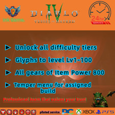 🔥DIABLO 4 TEMPORADA 8 Power Boosting Glyph Level Up Paragon (Liv 60 grátis e desbloqueio) comprar usado  Enviando para Brazil
