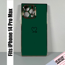 Capa para iPhone 14 Pro Max - Verde Royal e Dourada | Capa Retangular Cocomii comprar usado  Enviando para Brazil