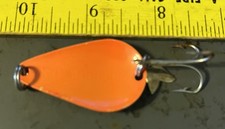 Usado, 1 colher ACME vintage oscilante KO. Com cauda. Isca de pesca de níquel com laranja Exc. comprar usado  Enviando para Brazil