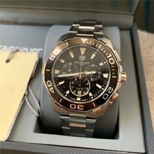 Tag Heuer Aquaracer 43 Reloj Hombre Cuarzo Cronógrafo CAY111A.BA0927 NEGRO segunda mano  Embacar hacia Argentina