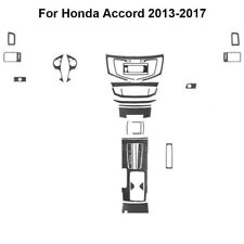 31 peças kit interior completo de fibra de carbono acabamento de capa para 2013-2017 Honda Accord comprar usado  Enviando para Brazil