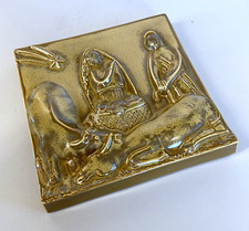 Formella ceramica presepe usato  Varallo Pombia