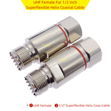 PL259 SO239 UHF macho/fêmea para 1/2" coaxial corrugado superflexível FSJ4-50B comprar usado  Enviando para Brazil