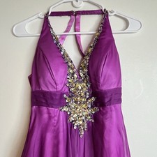 Vestido de noite Studio 17 vestido de formatura baile tamanho 2 gala formal degradê roxo comprar usado  Enviando para Brazil