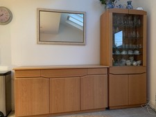 Skovby oak display for sale  WARWICK