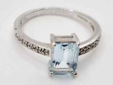 Stunning aquamarine diamond for sale  CLEVEDON