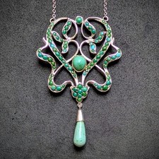 Jugendstil designer collier gebraucht kaufen  München
