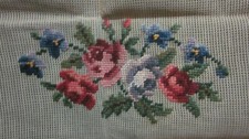 Vintage stitched needlepoint for sale  Lionville