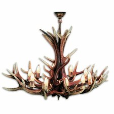 Lampadario corna aste usato  Italia