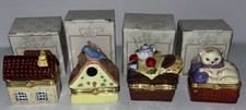 4 caixas de bugigangas de porcelana vintage casa de pássaros cesta de piquenique gato com fio comprar usado  Enviando para Brazil