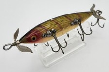 Antigo Heddon 150 Dowagiac Minnow – Acabamento em escala de poleiro – 5 ganchos L-Rig – década de 1910 comprar usado  Enviando para Brazil