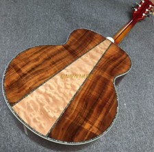 Guitarra acústica 43 polegadas J200 abeto sólido cereja Sunburst Abalone KOA e traseira acolchoada comprar usado  Enviando para Brazil