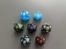 MTG FF FIN Final Fantasy pré-lançamento Die Dice Spindown D10 D20 cristal roxo... comprar usado  Enviando para Brazil