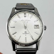 SEIKO Skyliner calendário 21 joias data enrolada à mão relógio antigo vintage 35,8 mm, usado comprar usado  Enviando para Brazil