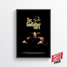 O Poderoso Chefão Parte 2 Filme Cartaz Impressão Arte de Parede Presente A4 A3 A2 comprar usado  Enviando para Brazil