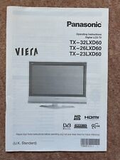 Panasonic viera 32lxd60 for sale  MILTON KEYNES