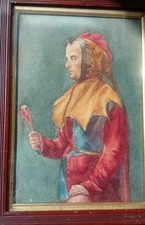 Antique framed watercolour for sale  NEWPORT
