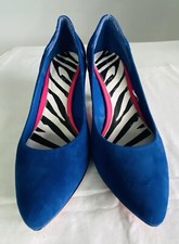 Electric blue suede for sale  TRURO