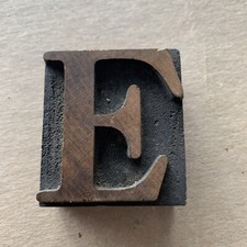 Prensa de madeira vintage colecionável Letter E comprar usado  Enviando para Brazil