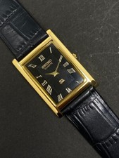PRETO DOURADO - Relógio de pulso masculino vintage Seiko Slim quartzo - (FRETE GRÁTIS), usado comprar usado  Enviando para Brazil
