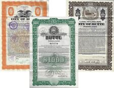 3 x State of Montana, County of Silver Bow, City of Butte Funding Bond comprar usado  Enviando para Brazil