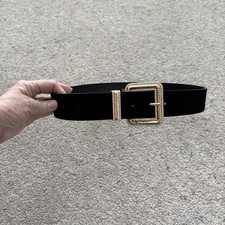Zara black belt for sale  WOKING