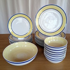 Pratos Gibson Vintage Aro Amarelo - Conjuntos de Louças de Cozinha Primavera - Mesa de Páscoa comprar usado  Enviando para Brazil