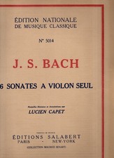 Partition bach sonates d'occasion  Chaumont