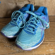 Tênis de treinamento de corrida Asics Gel-nimbus 18 feminino tamanho 7.5 T650N azul água roxo comprar usado  Enviando para Brazil