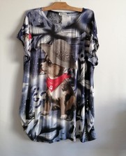 Shirt bleu long d'occasion  Bourg-de-Thizy