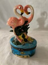 Ceramic flamingo hinged for sale  Folsom