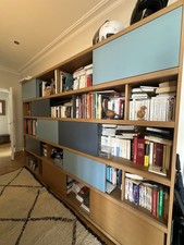 Bibliothèque chêne massif d'occasion  Neuilly-sur-Seine
