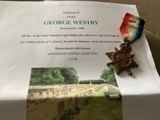 Ww1 star medal for sale  BURNTWOOD