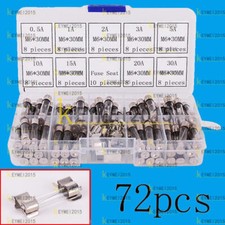 Kit sortido de fusível tubo de vidro sopro rápido 6x30mm 72 peças assento fusível 20 peças e caixa comprar usado  Enviando para Brazil