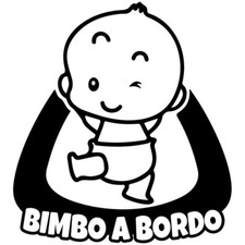 Adesivo auto bimbo usato  Taranto