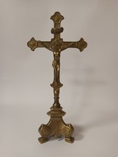Brass jesus cross for sale  FAKENHAM