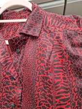 Seidenbluse rot schwarz gebraucht kaufen  Recklinghausen