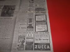Pubblicita 1946 ritornato usato  Roma