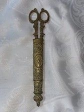 Antigo Alemão De Costura Metal Tesoura Bainha de latão em caso raro trazido de volta WW2, usado comprar usado  Enviando para Brazil
