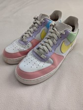 Tênis Nike Air Force 1 personalizado pastel Páscoa verde azul roxo rosa feminino 12 comprar usado  Enviando para Brazil