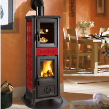 La Nordica Extraflame stufa a legna Gemma forno maiolica bordeaux 7,2 kw 206 m³ comprar usado  Enviando para Brazil