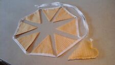 Bunting banner yellow for sale  HAVANT